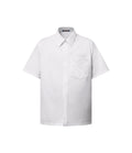 chemise Louis Vuitton blanche à manches courtes présente une poche poitrine ornée d'un motif Monogram embossé.