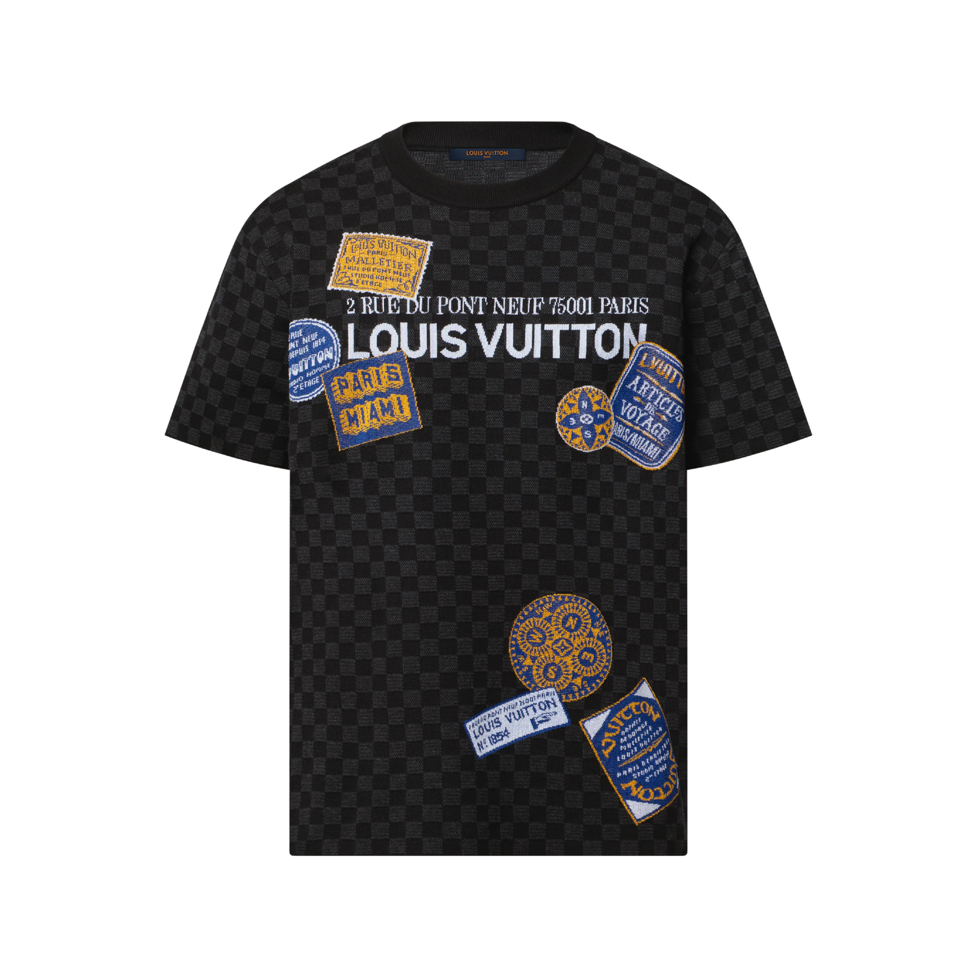 tee-shirt Louis Vuitton Damier à patchs