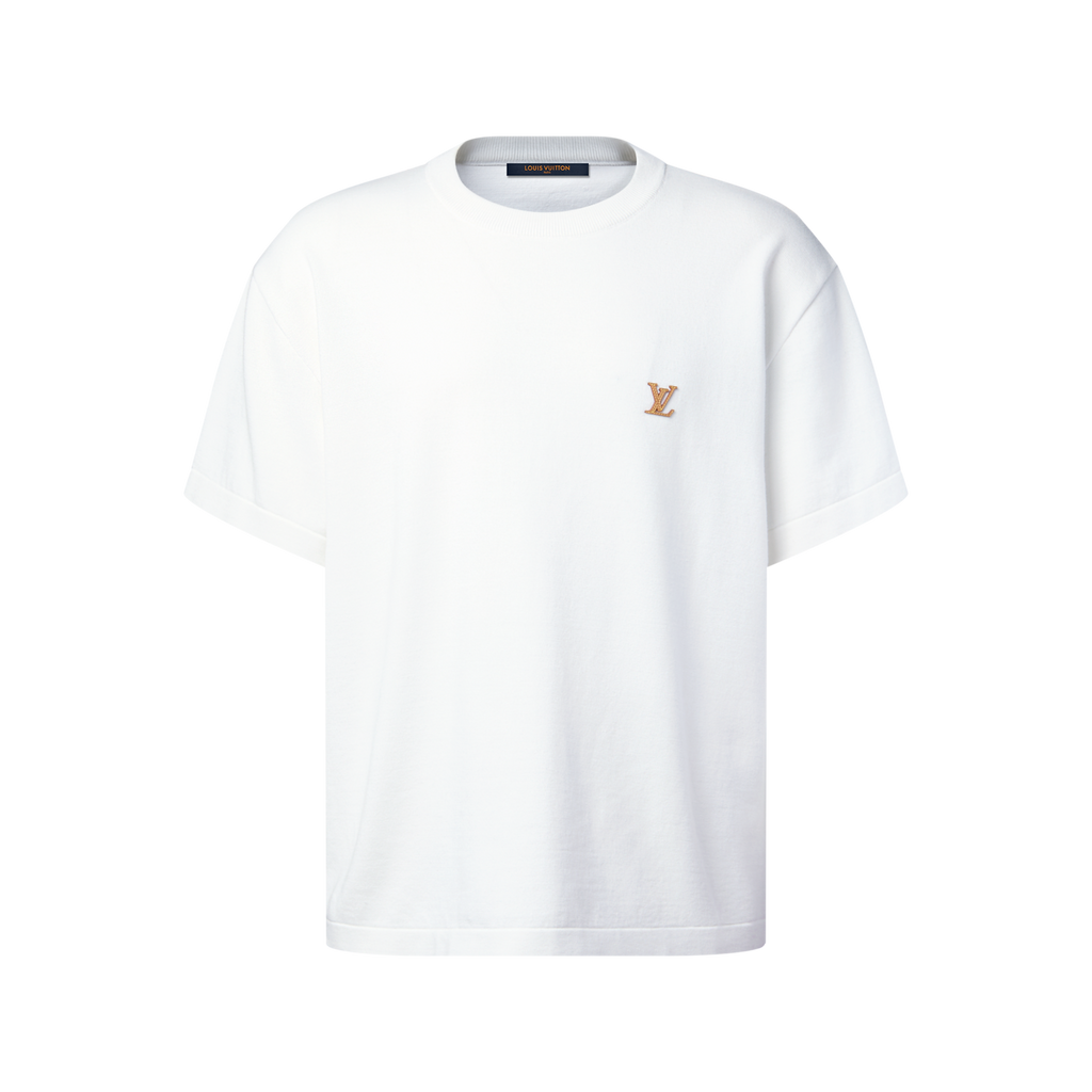 Tee-shirt en maille à signature de la maison Louis Vuitton