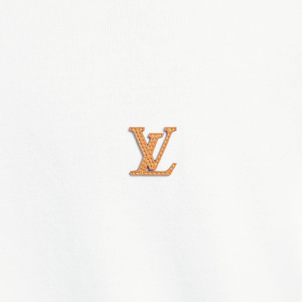 Tee-shirt en maille à signature de la maison Louis Vuitton